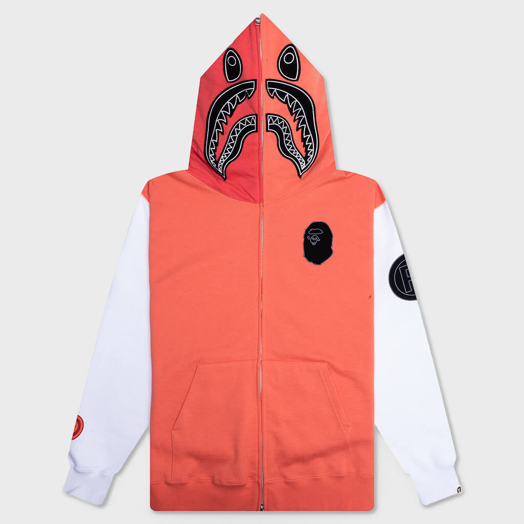 Shark Full Zip Hoodie Korea - Orange – Feature