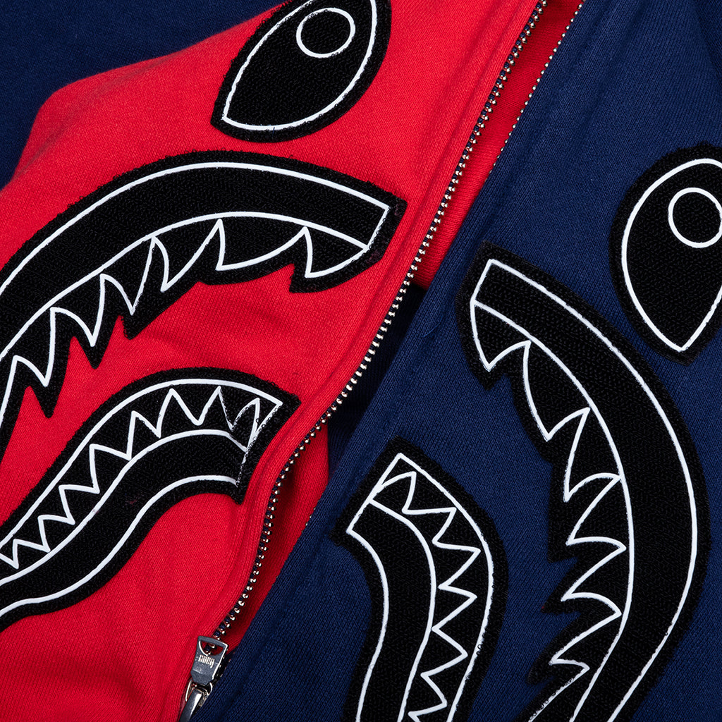 Shark Full Zip Hoodie UK - Navy – Feature