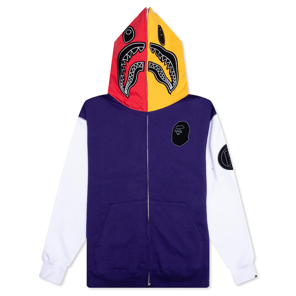 トップス A BATHING APE SHARK FULL ZIP HOODIE A Bathing Ape Hand Drawn Face Relaxed Fit Shark Full Zip Hoodie in