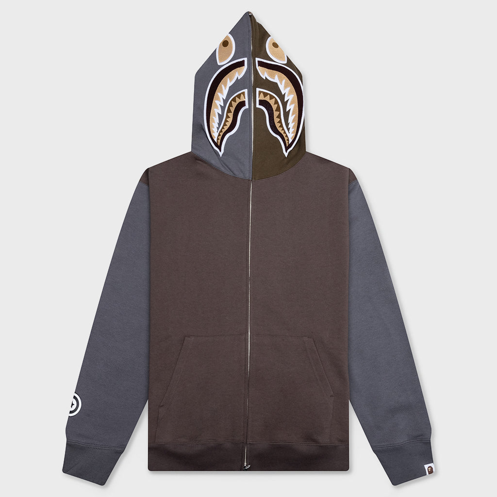 Shark Full Zip Hoodie #2 - Beige