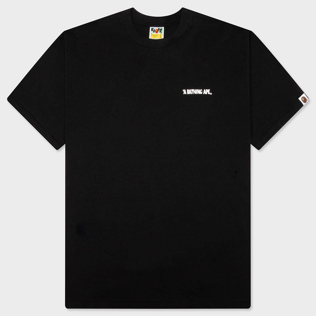 A BATHING APE シャーク Tシャツ ブラック Shark Seijin A Bathing Ape Logo Tee - Black – Feature