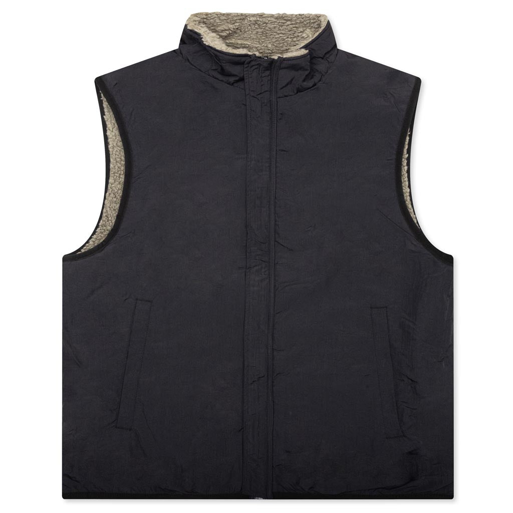 Sherpa Reversible Vest - Stone – Feature