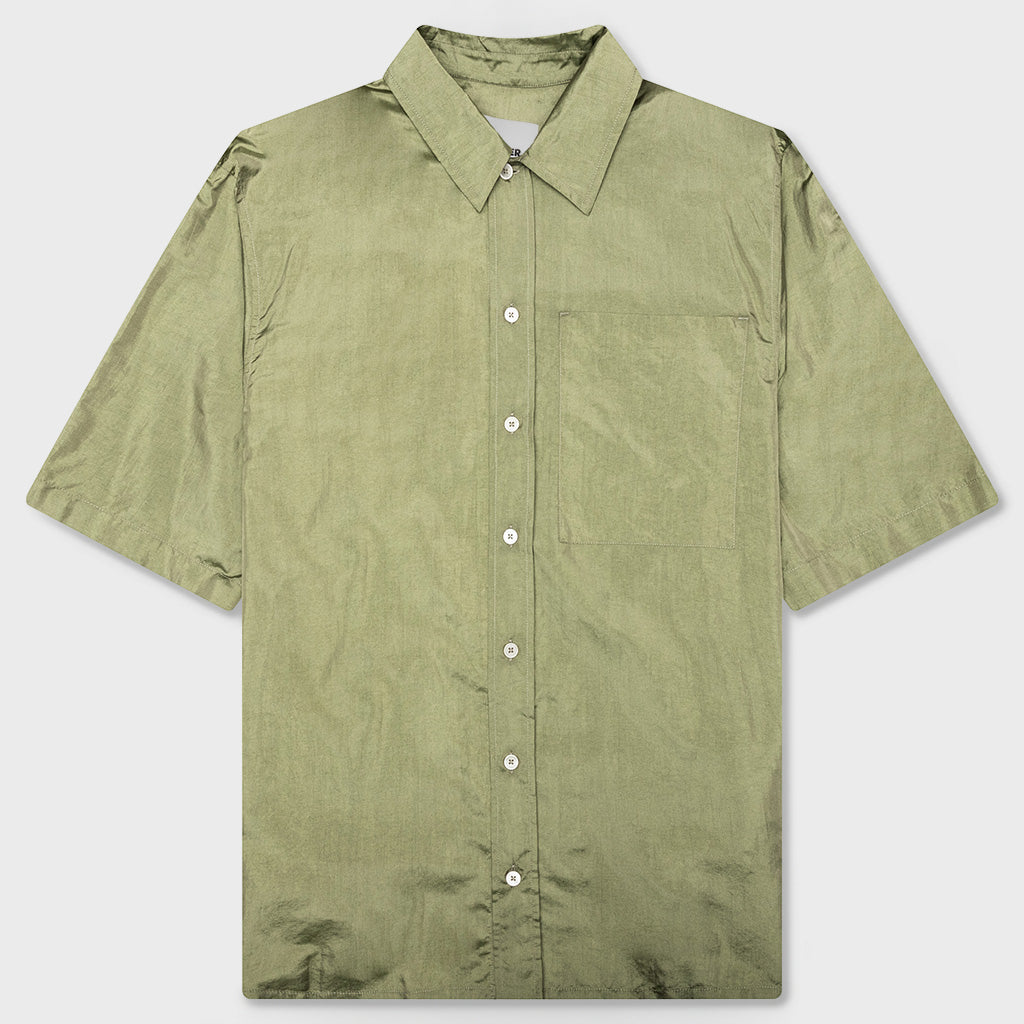 Silk And Nylon Shirt - Grasshopper