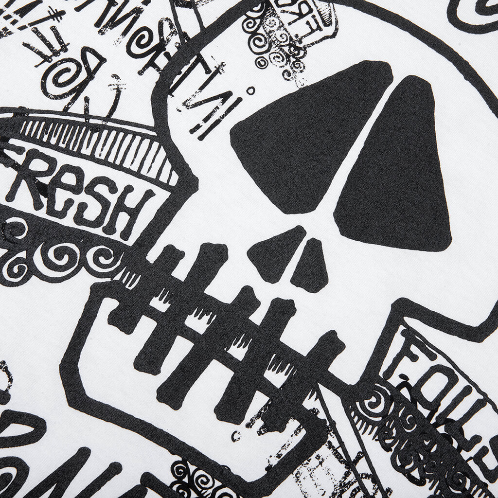 Skulls Pigment Dyed Tee - Natural – Feature