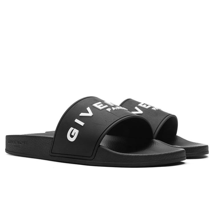 Slide Flat Sandals - Black – Feature