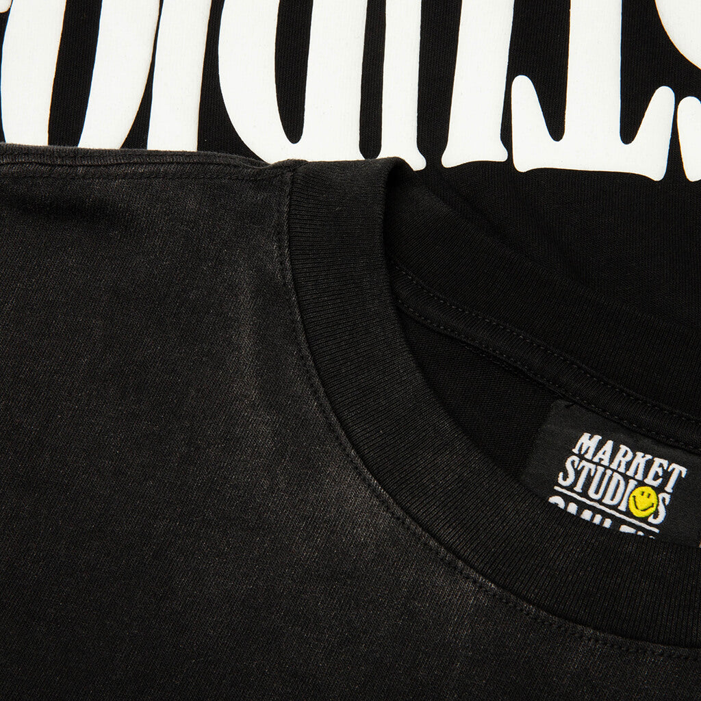 Smiley Lockup T-Shirt - Black – Feature