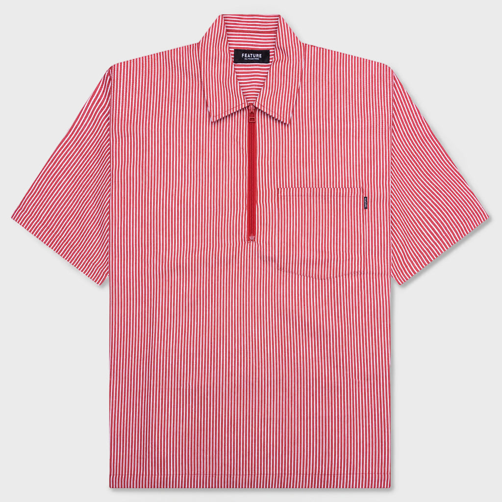 Smith 3/4 Zip Shirt - Red