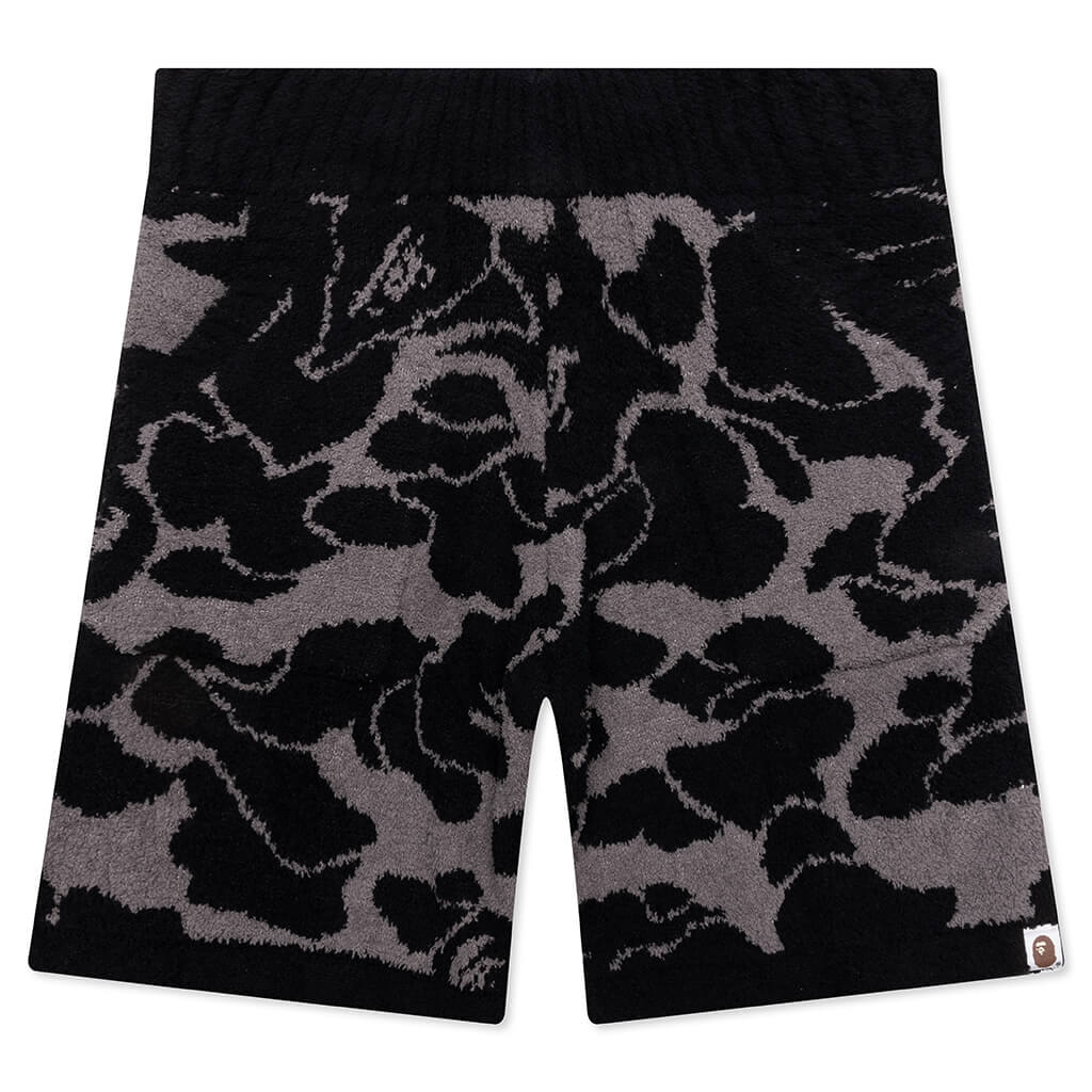 Solid ABC Jacquard Shorts - Black Camo – Feature
