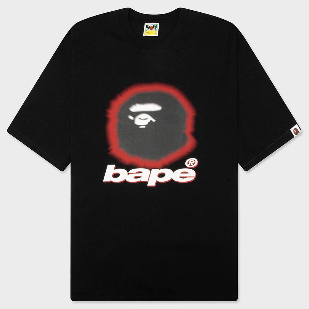 Spray Ape Head Relaxed Fit Tee - Black