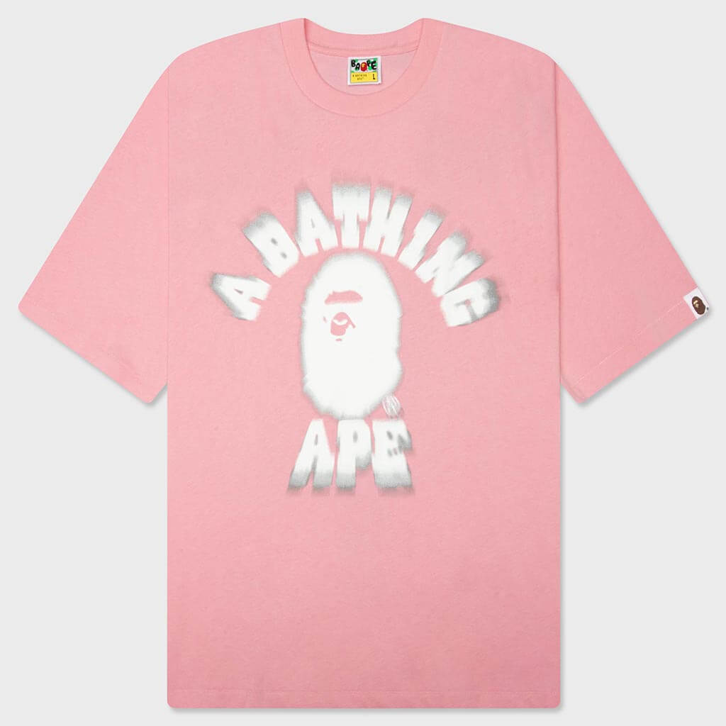 Spray College Relaxed Fit Tee - Pink – Feature