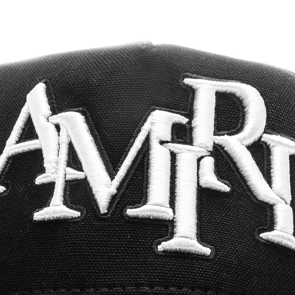 Staggered Amiri Canvas Hat - Black/White – Feature