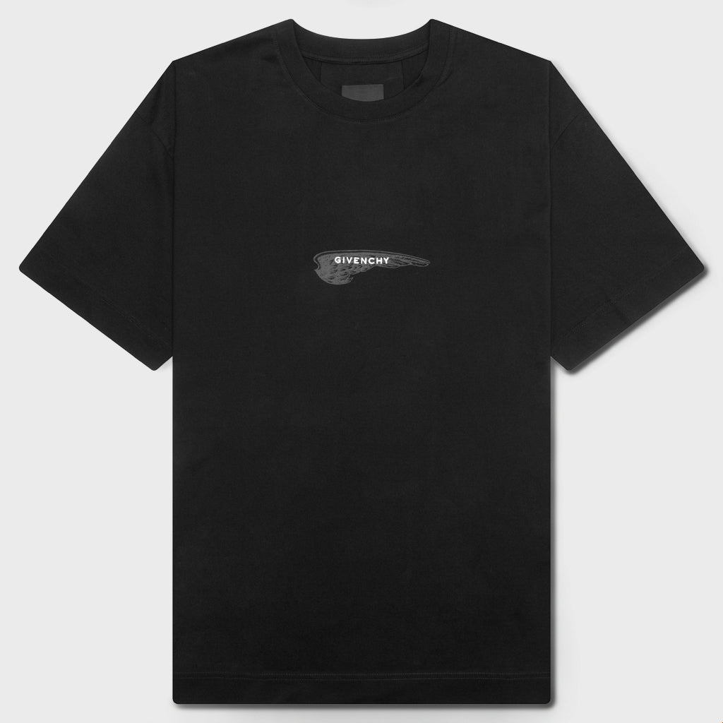Wings Cotton T-Shirt - Black