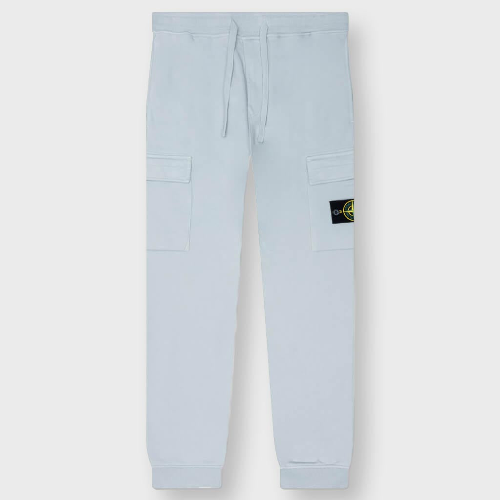 Brushed Cargo Fleece Pants - Pearl Grey