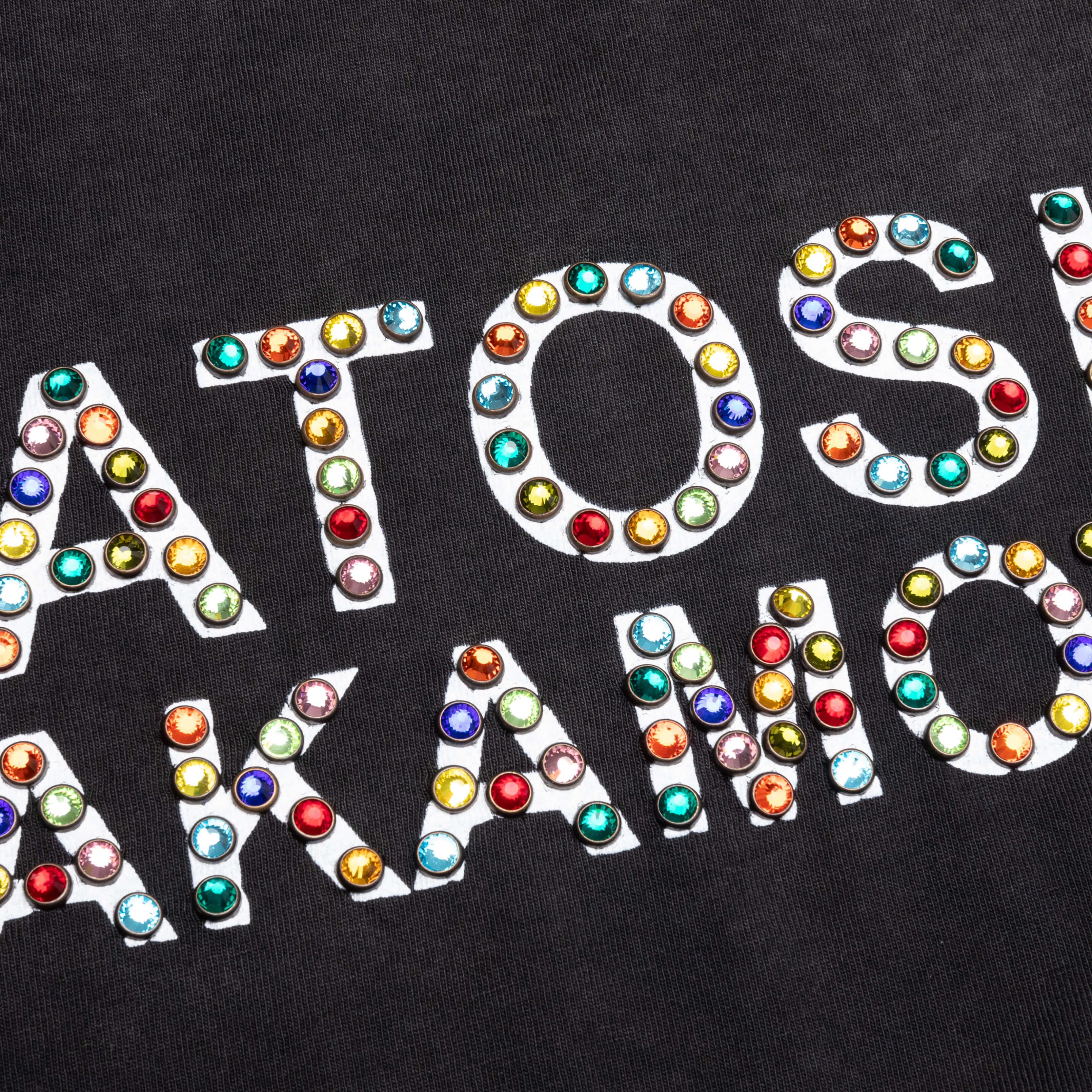 Stacked Logo Loose Tee Beh Ck Black