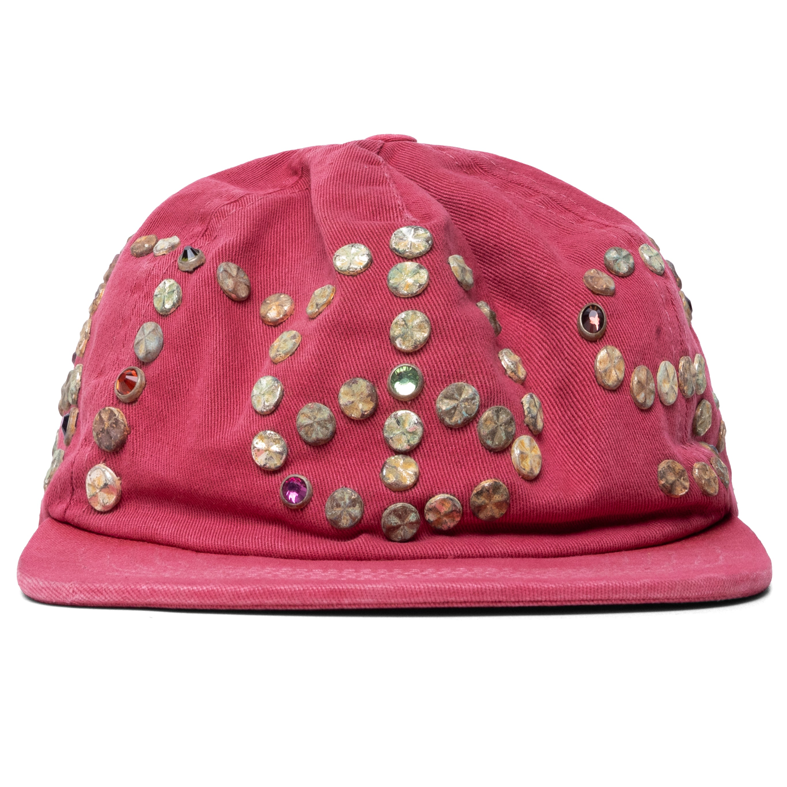 Studded-Wrap-Around-Hat---Red-
