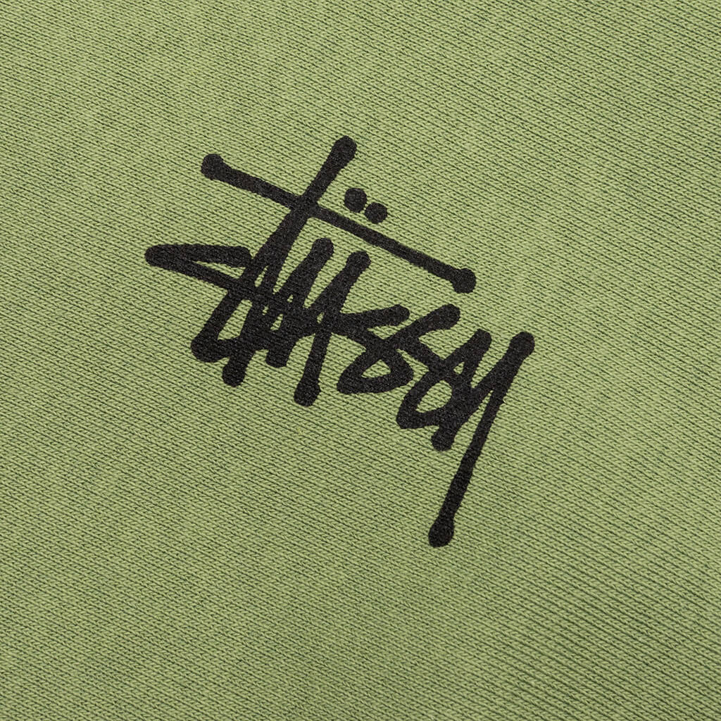 Basic Stussy Zip Hoodie - Moss – Feature