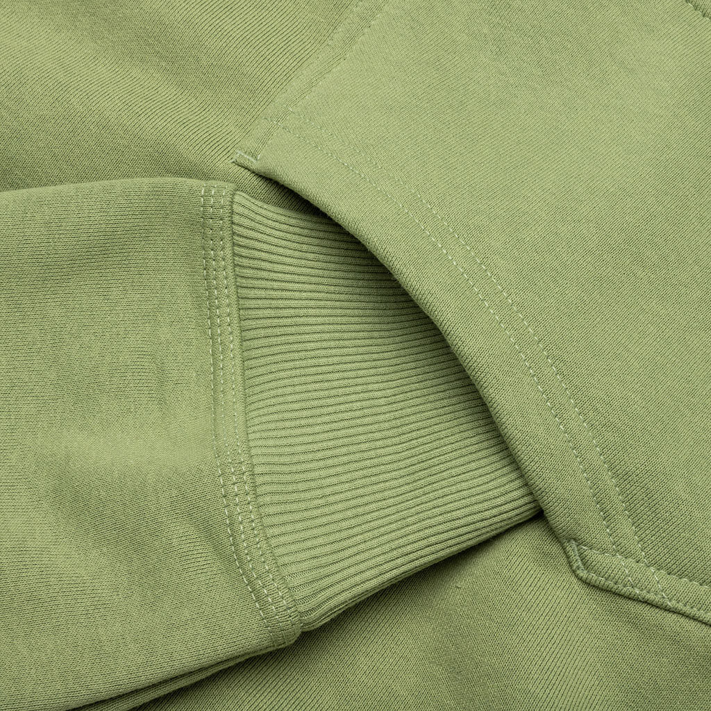 Basic Stussy Zip Hoodie - Moss – Feature
