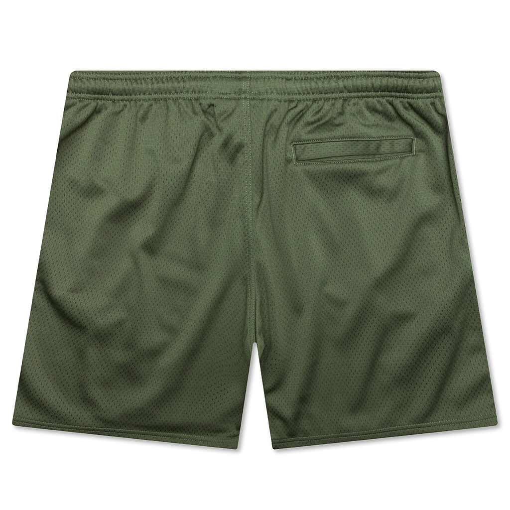 Big Basic Mesh Short - Olive – Feature