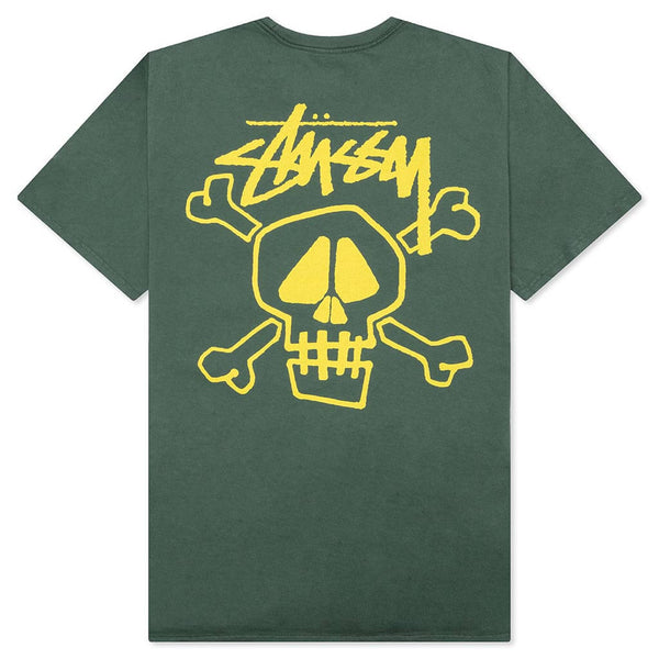 Skull & Bones Pigment Dyed Tee - Forest – Feature