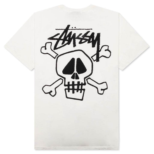 Stussy Skull & Bones Pigment Dyed Tee - Natural – Feature