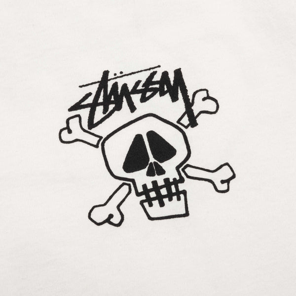 Stussy Skull & Bones Pigment Dyed Tee - Natural – Feature