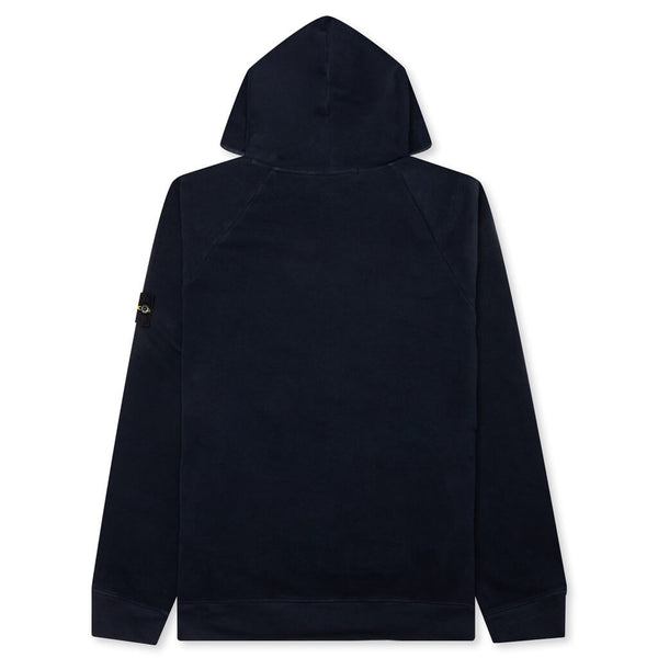 Navy blue discount stone island hoodie