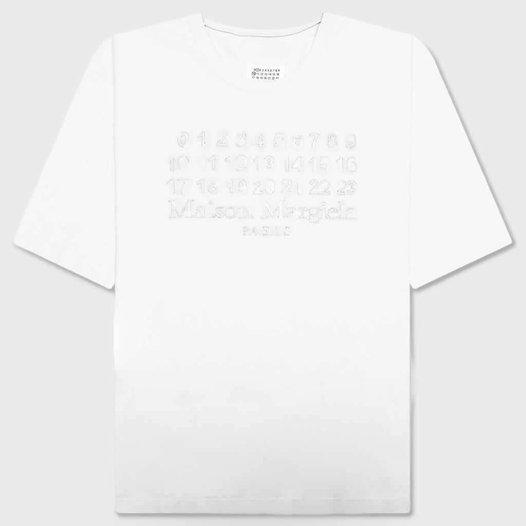 Embroidered Logo T-Shirt - Ecru
