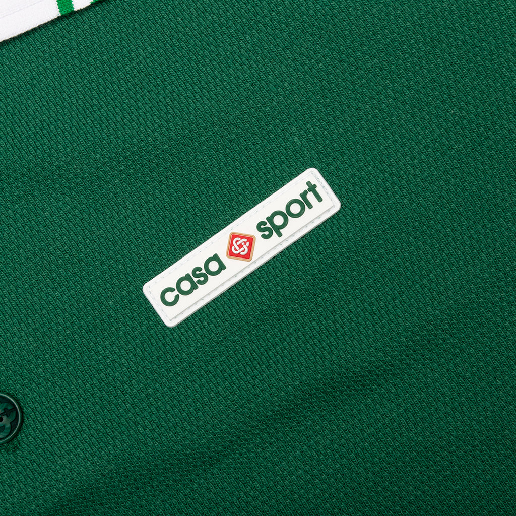 Pique Monogram Polo-Enamel Green/winter Gold