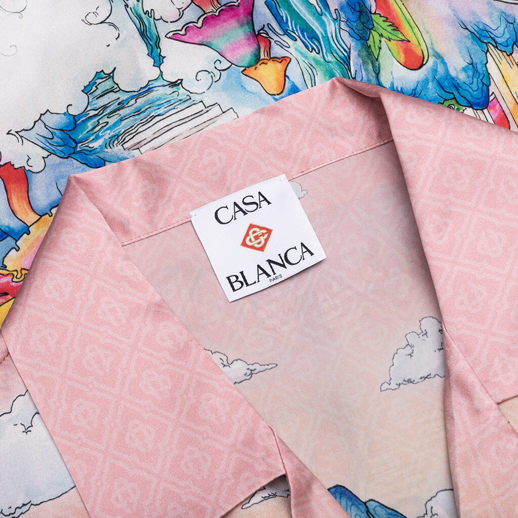 The Road To Knowledge S/S Cuban Collar Shirt - Multi – Feature