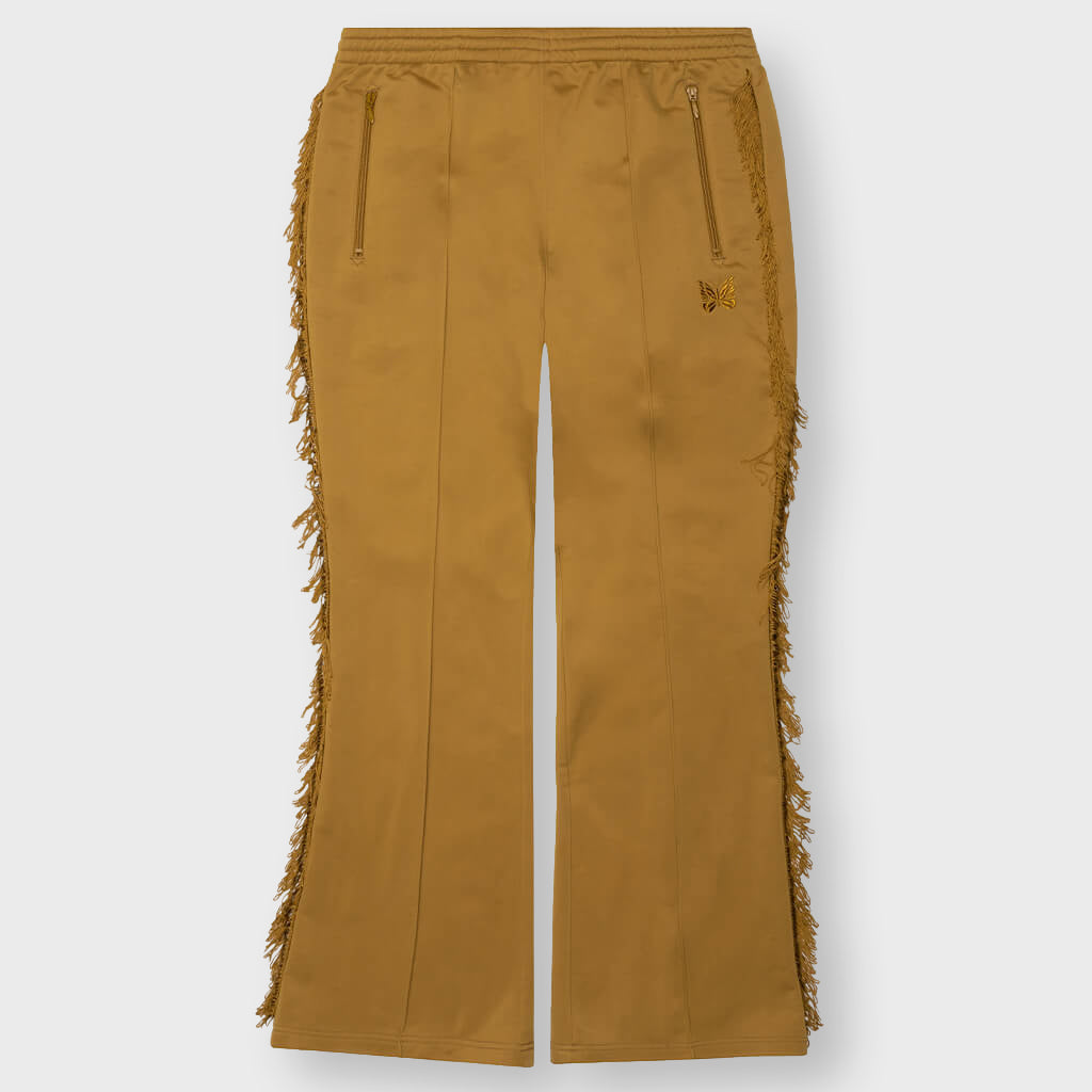 Tricot Jersey Fringe Track Pant - Gold