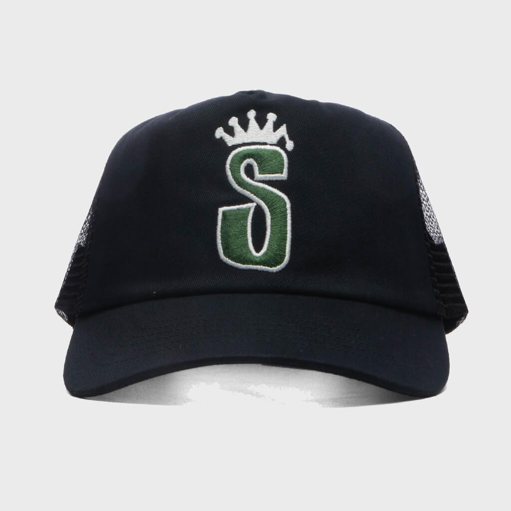 S Crown Trucker Cap - Black – Feature
