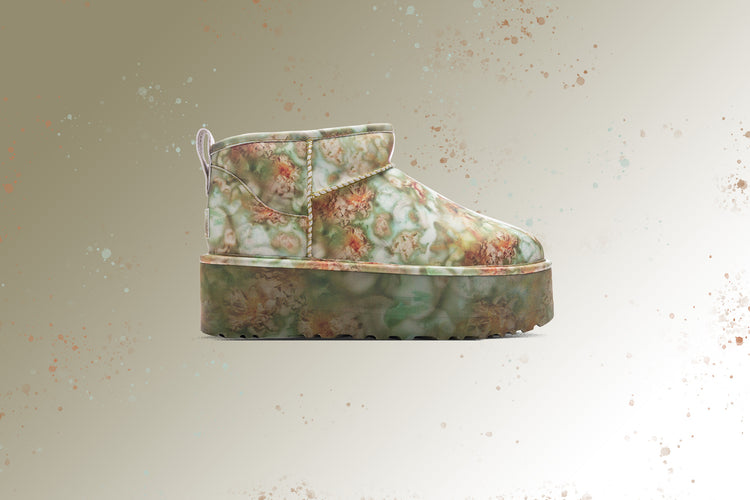 UGG X Collina Strada Ultra Mini Platform Green Floral Boots sz 40.5 9 Womn 8 Men $_12.JPG?set_id=880000500F main image 3
