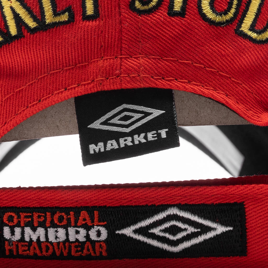 Umbro x Market Structure Adjustable Hat - Vermillion – Feature