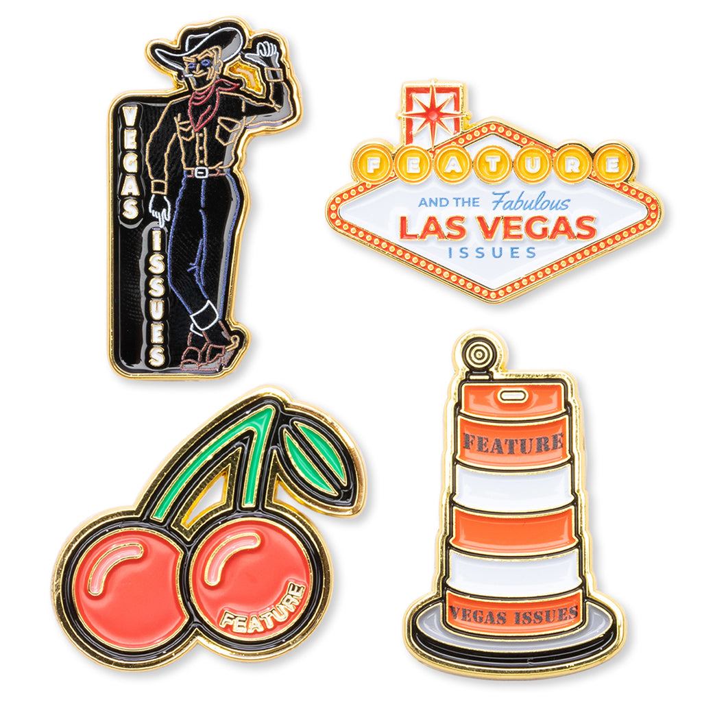 FEATURE x Vegas Issues Pin 4-Pack - Multi – Feature