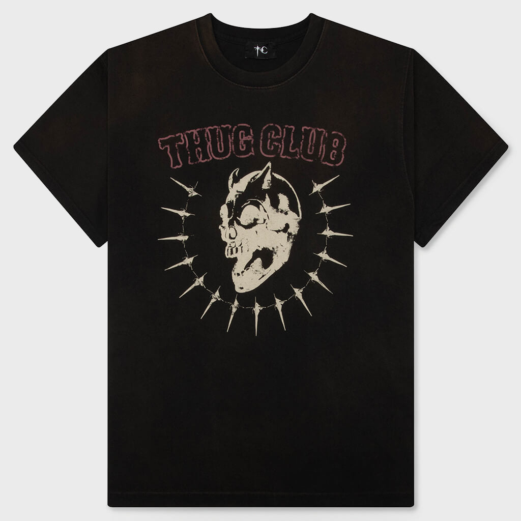 Vintage Riding Skull T-Shirt - Black