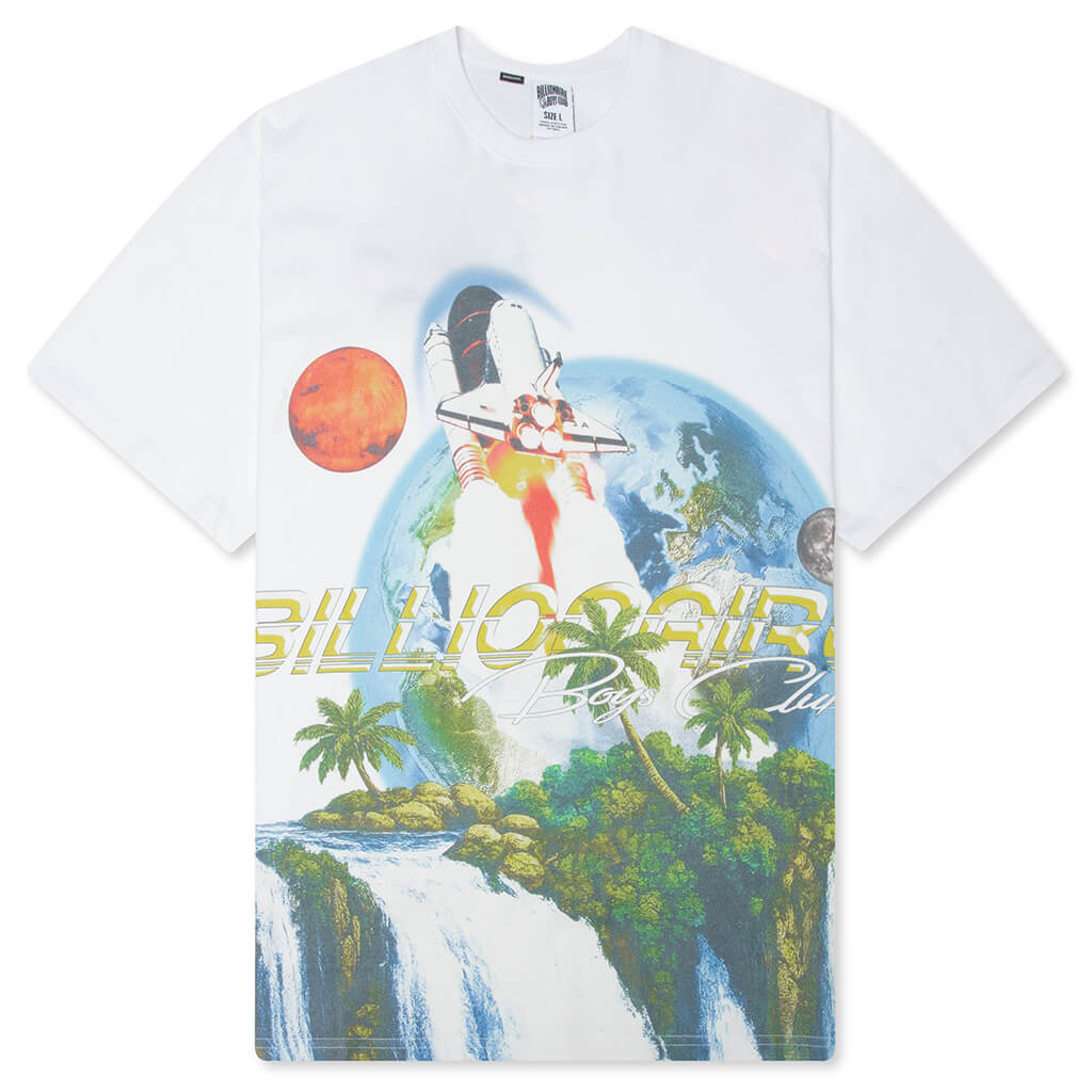 Waterfalls S/S Knit Tee - White – Feature