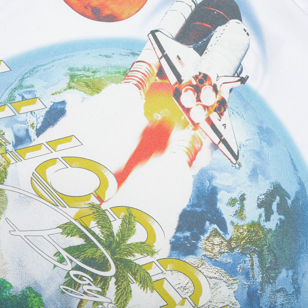Waterfalls S/S Knit Tee - White – Feature
