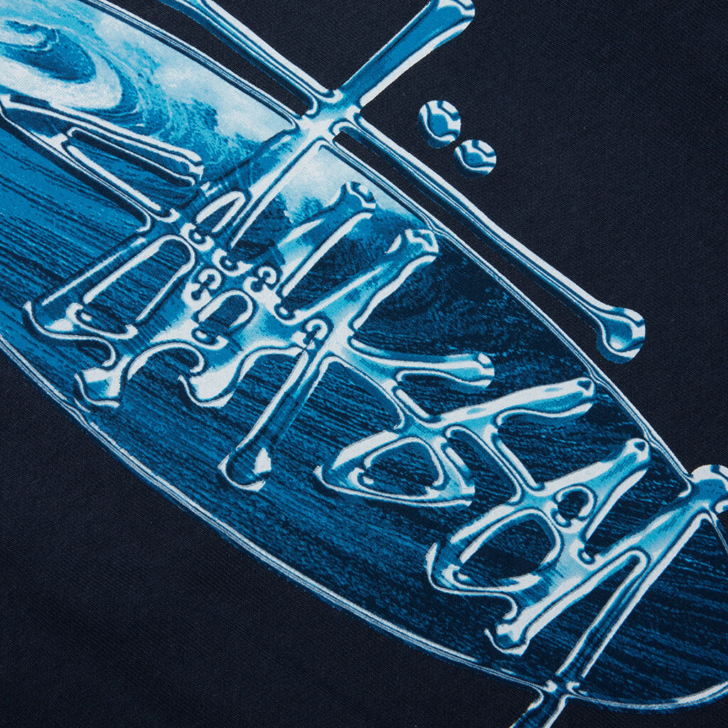 Wave Oval Hoodie - Navy – Feature