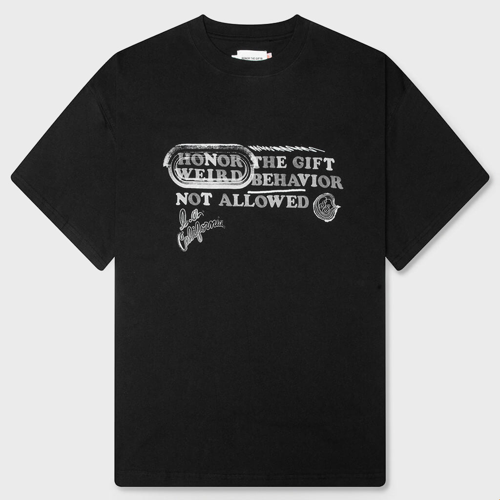 Weird Behavior S/S Tee - Black