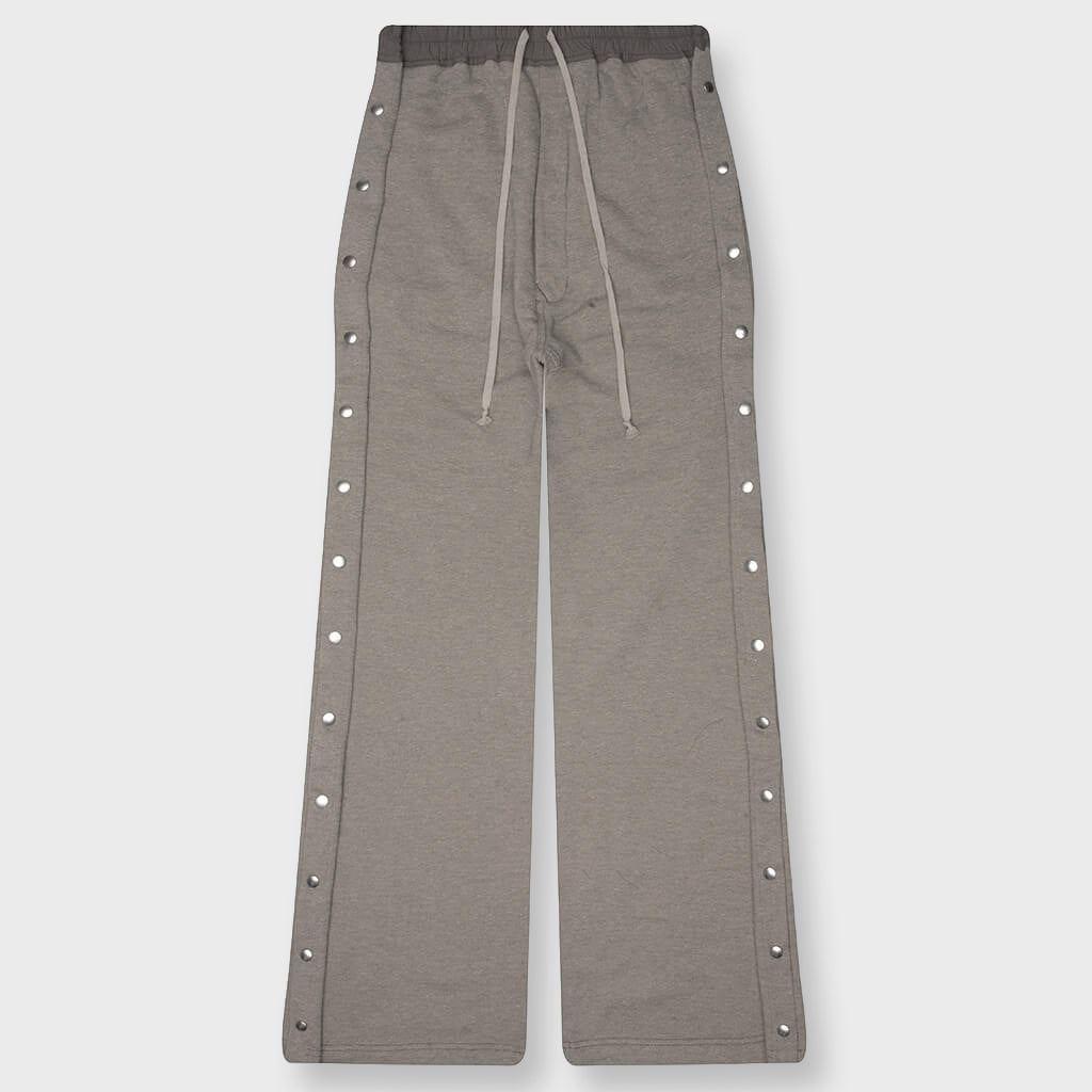 Wide Pusher Sweat Pants - Grey Melange