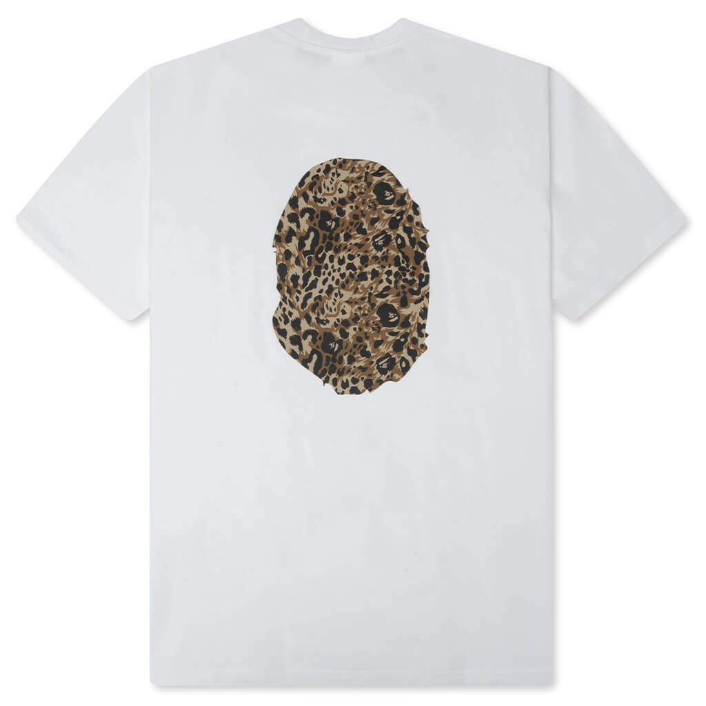 Wild Leopard Pattern Ape Head Relaxed Fit Tee - White – Feature