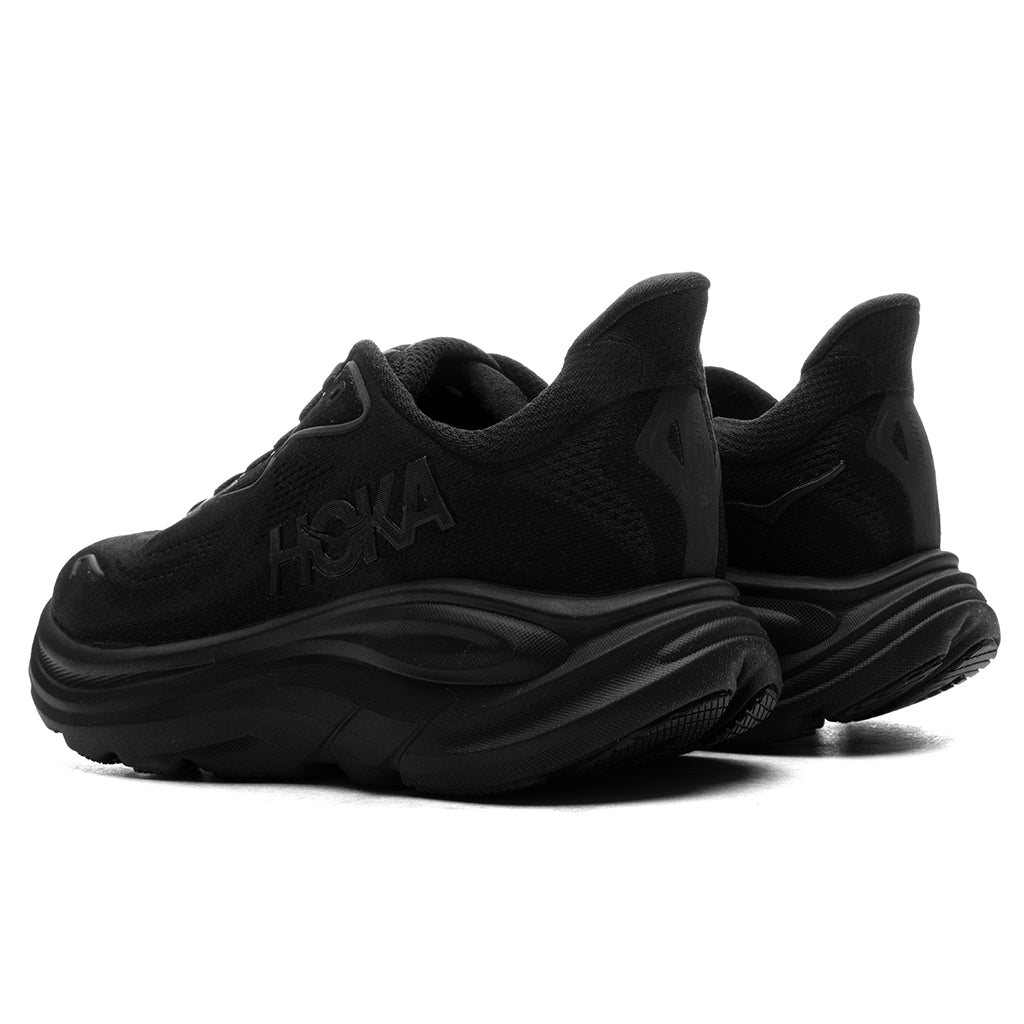 Women's Clifton 10 - Black/Black – Feature