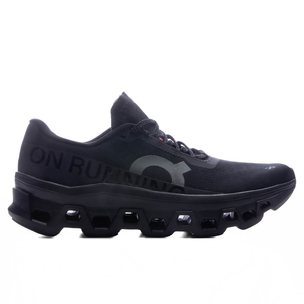 Women's Cloudmonster 1 - Black/Black – Feature
