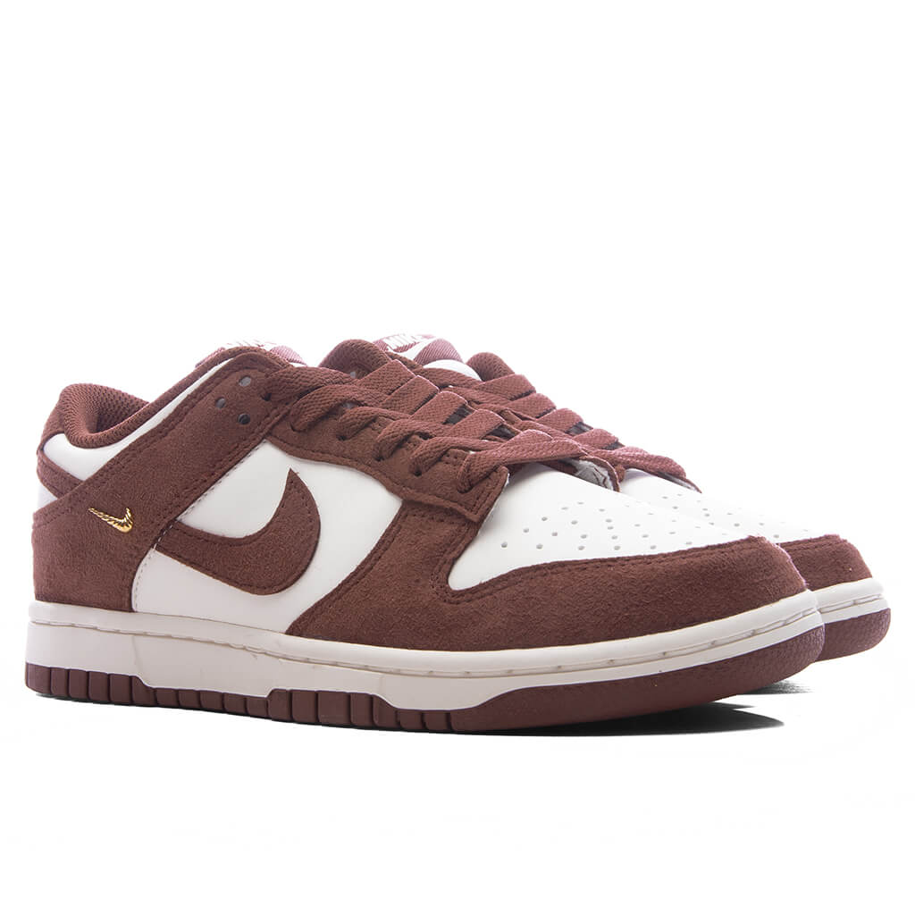 Women's Dunk Low - Sail/Red Sepia/Metallic Gold – Feature