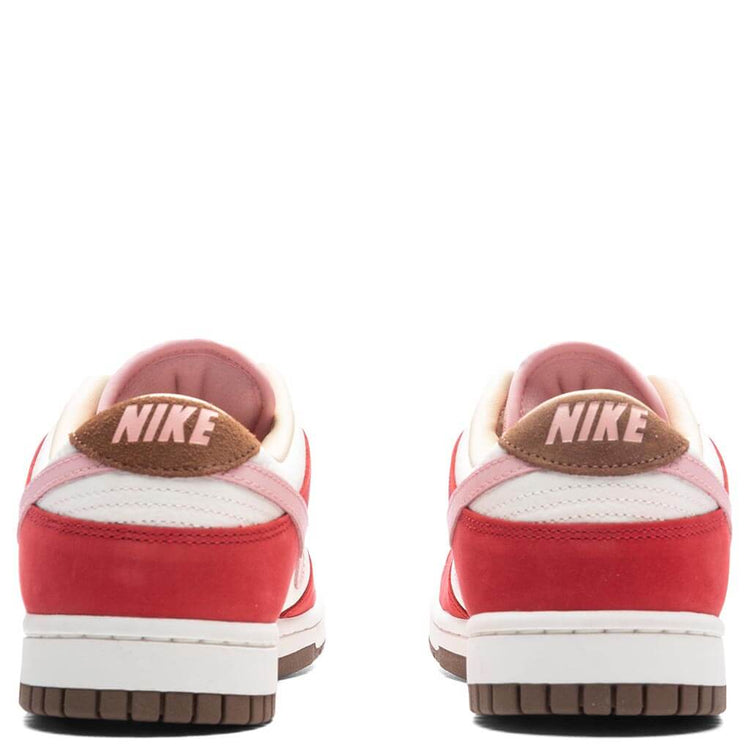 Women S Dunk Low Prm Bacon Sport Red Sheen Sail Feature