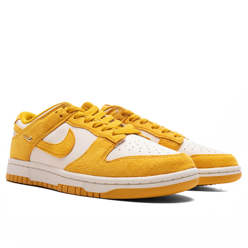 womens dunk low white yellow