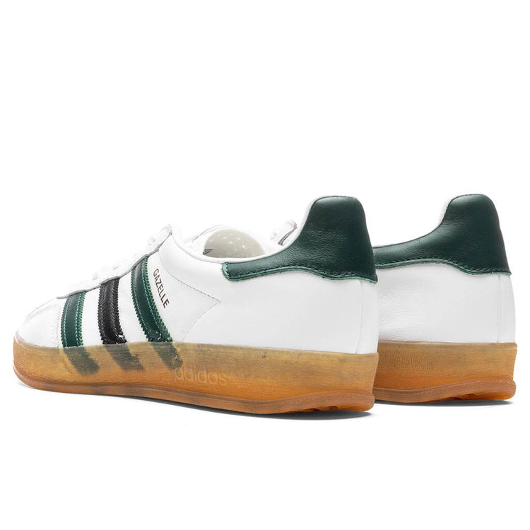 adidas gazelle silver green womens Adidas Gazelle Indoor White Collegiate Green main image 1