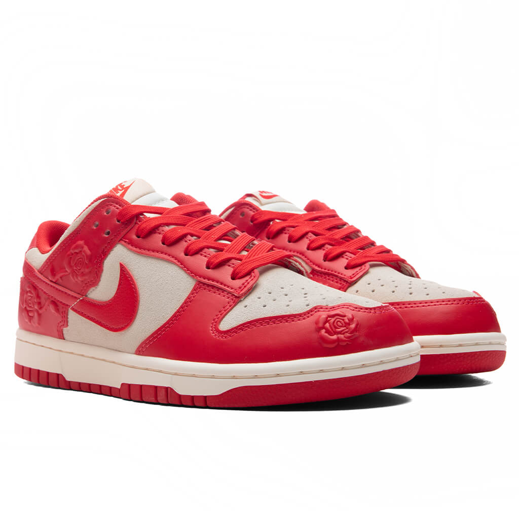 Women's Dunk Low 'Red Roses' - Coconut Milk/University Red/Pale Ivory ...
