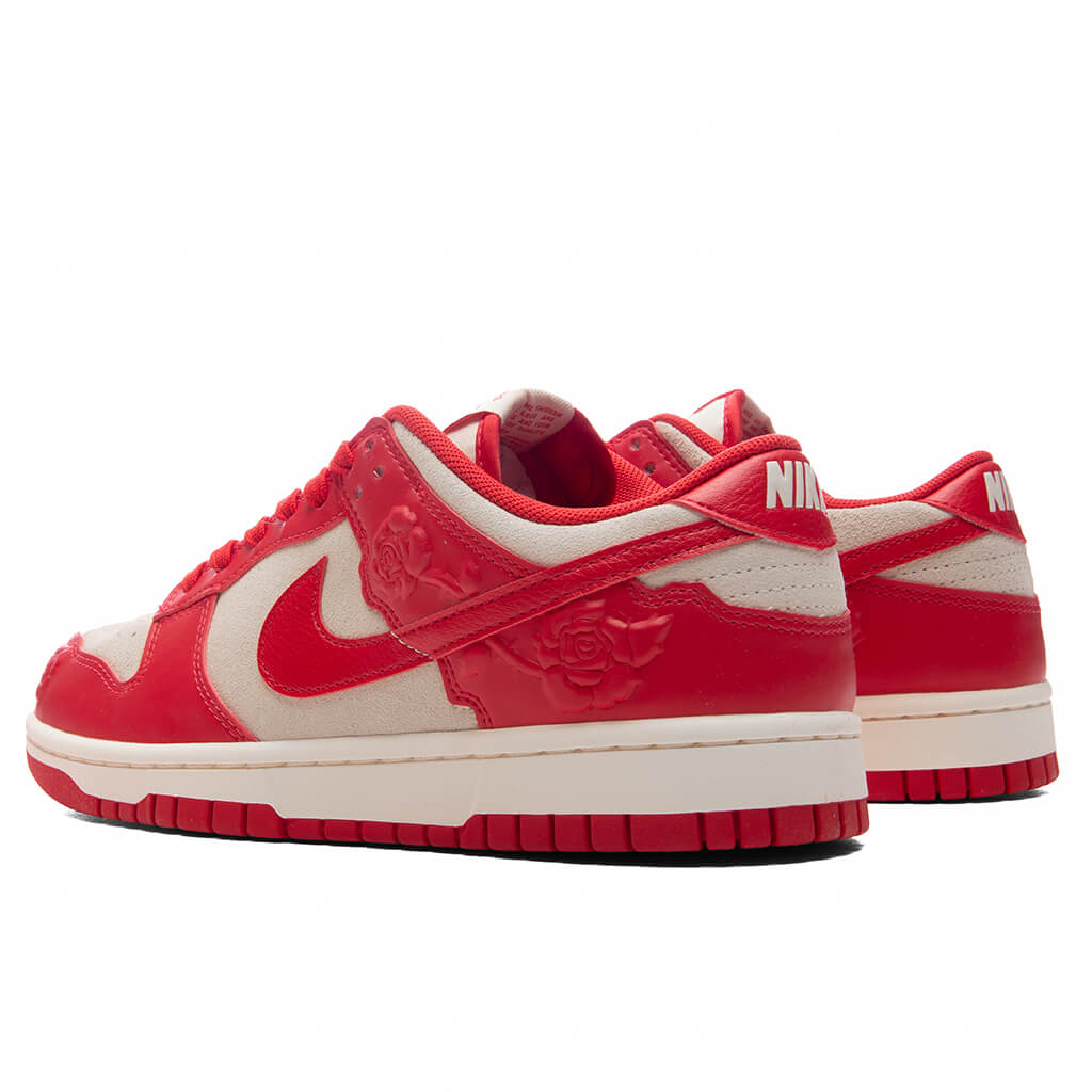 Women's Dunk Low 'Red Roses' - Coconut Milk/University Red/Pale Ivory ...