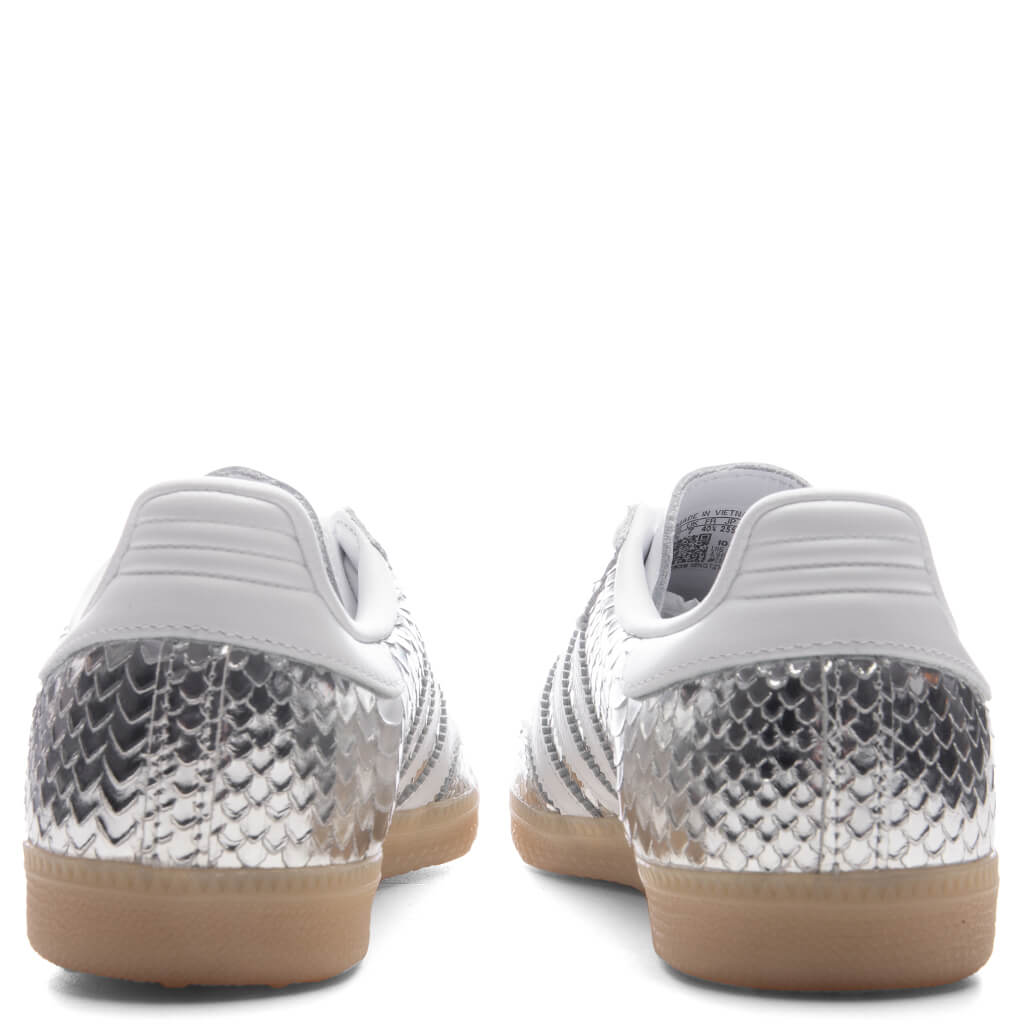 Adidas samba Og シルバー Women's Samba OG - Silver Metallic/Footwear White/Gum – Feature